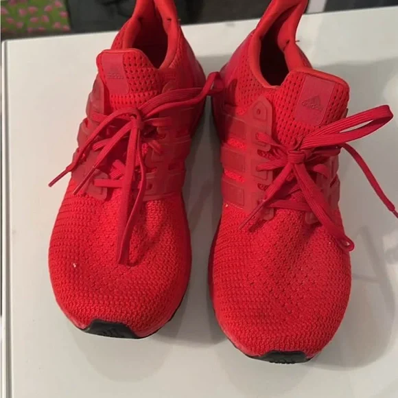 ADIDAS ULTRABOOST RED SHOES - Picture 3 of 3